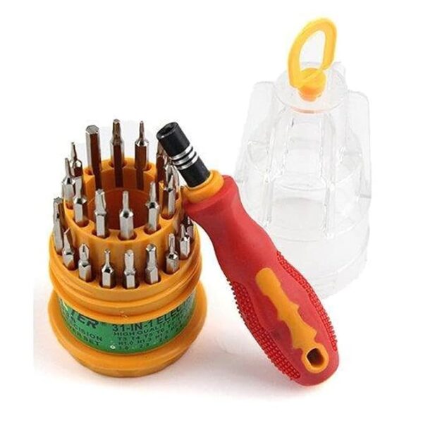 Neobrandbucket-Sulfar Screwdriver Set, Steel 31 in 1 with 30 Screwdriver Bits, Professional Magnetic Driver Set, for PC/Household/Furniture/Tablet/Game Console/Electronic Devices